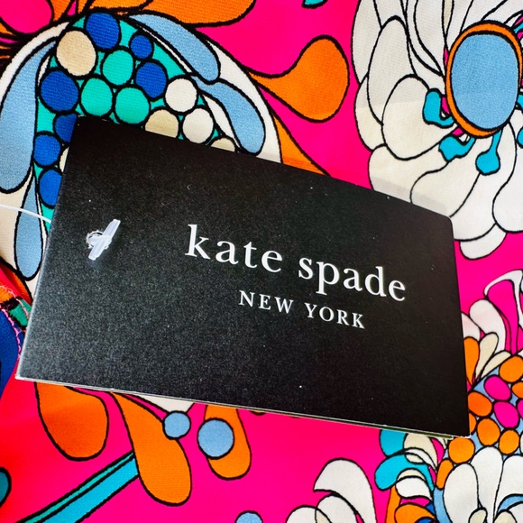 🆕 🔖 kate spade ♠️ Sea Garden Zip Up RashGuard Swimsuit✨Radiant Pink✨Small✨NWT! - Picture 9 of 16